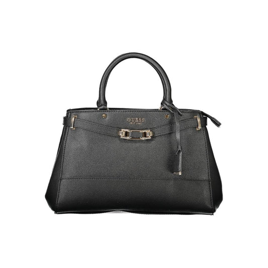 Guess Jeans Schwarze Handtasche aus Polyethylen Originalverpackt
