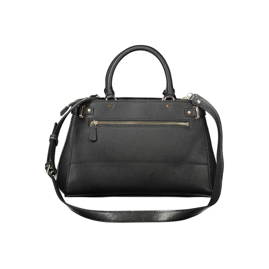 Guess Jeans Schwarze Handtasche aus Polyethylen Originalverpackt