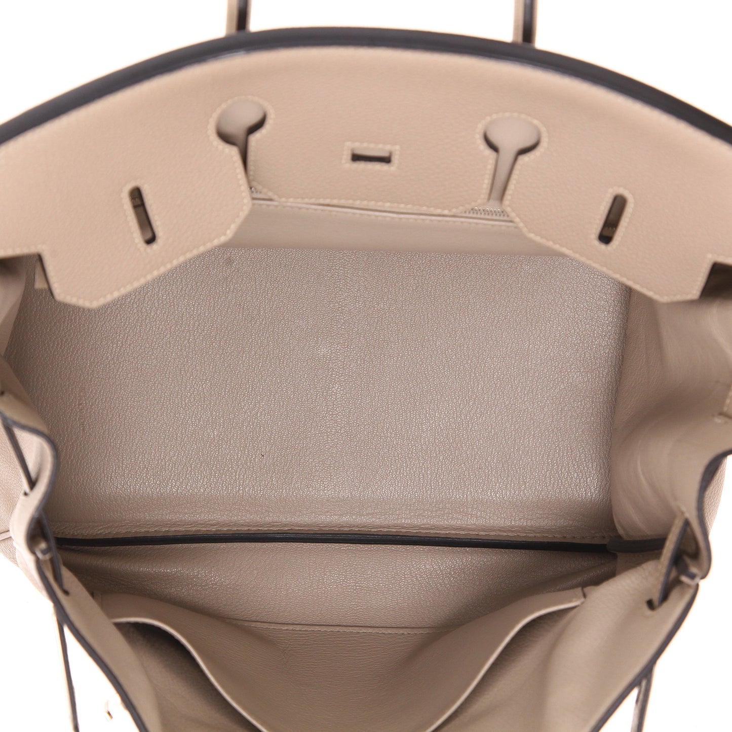 Hermès Birkin Handtasche, 35 cm, aus Togo-Leder in der Farbe Tourterelle-Grau