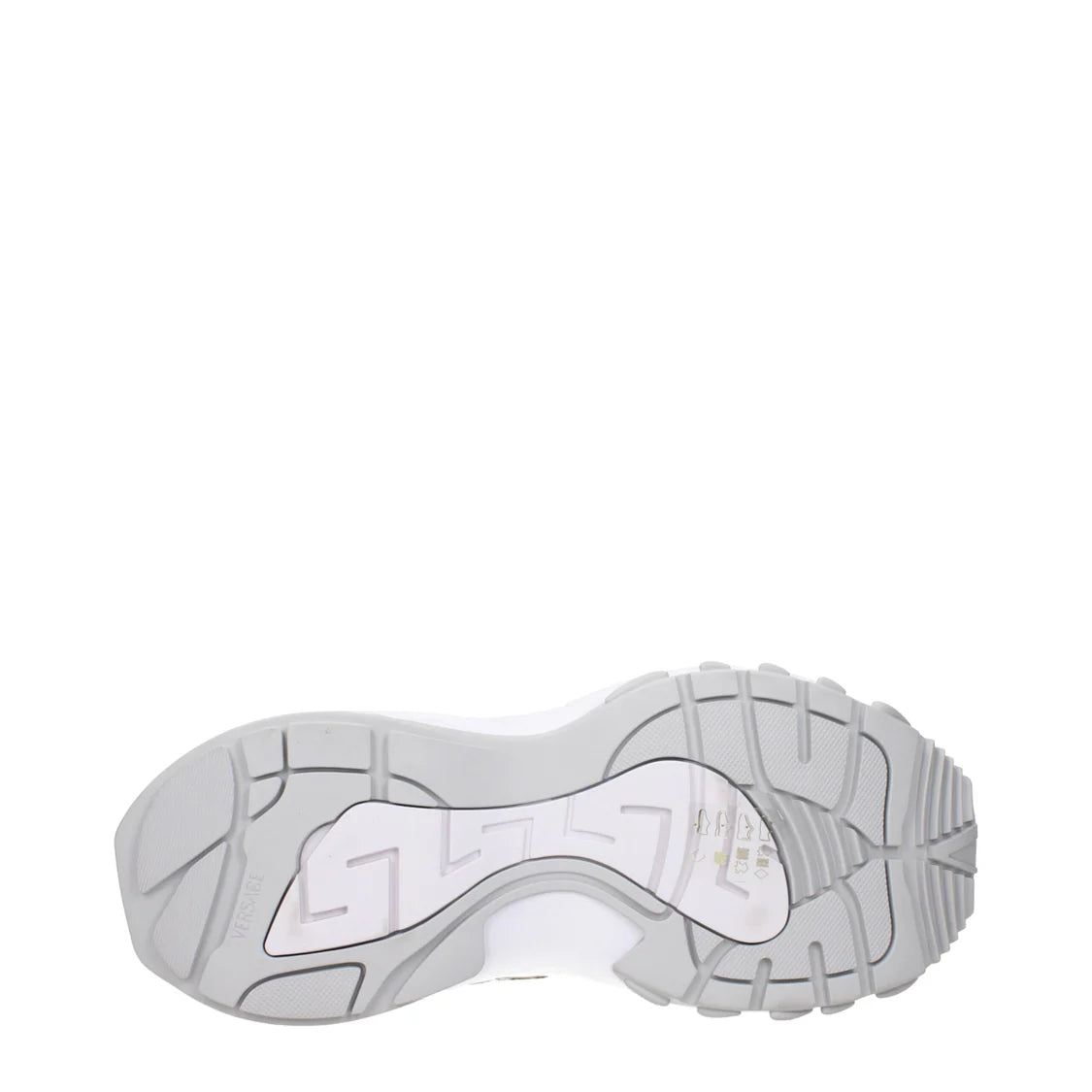 Versace Goldfarbene Low-Top-Sneakers aus Stoff Größe 39