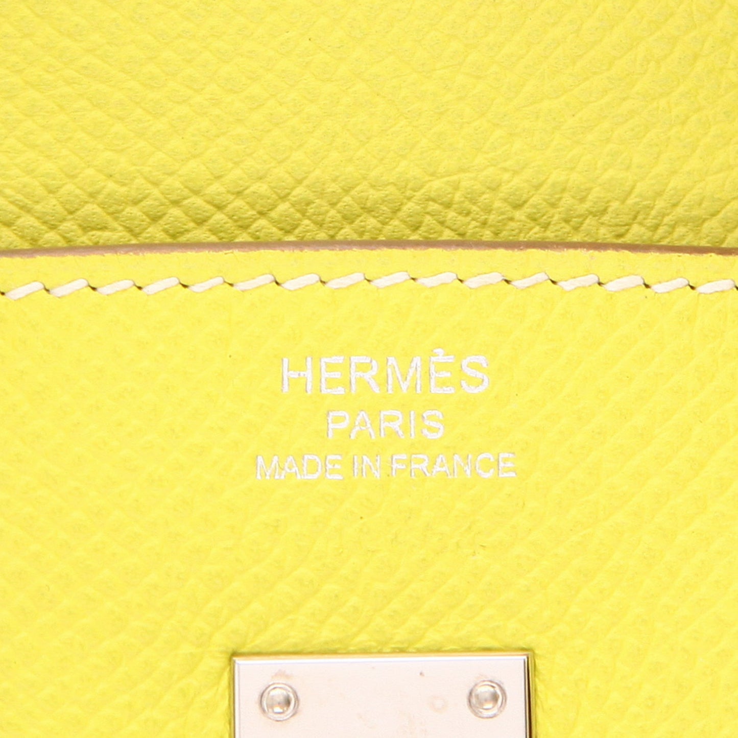 Hermès Birkin Handtasche 25 cm aus gelbem Epsom-Leder