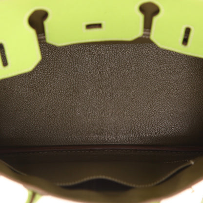 Hermès Birkin Verso 30 cm Handtasche aus grünem Epsom-Leder